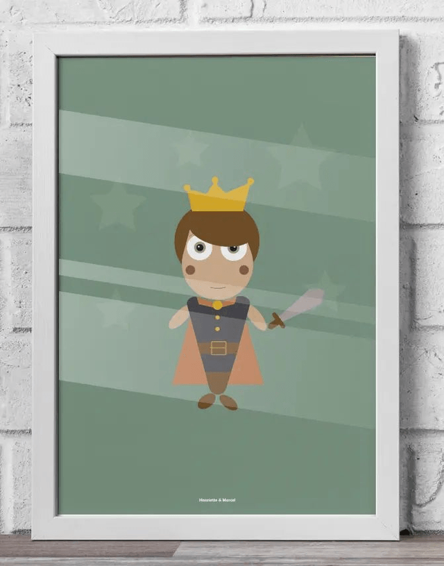 02 - Carte postale enfant prince
