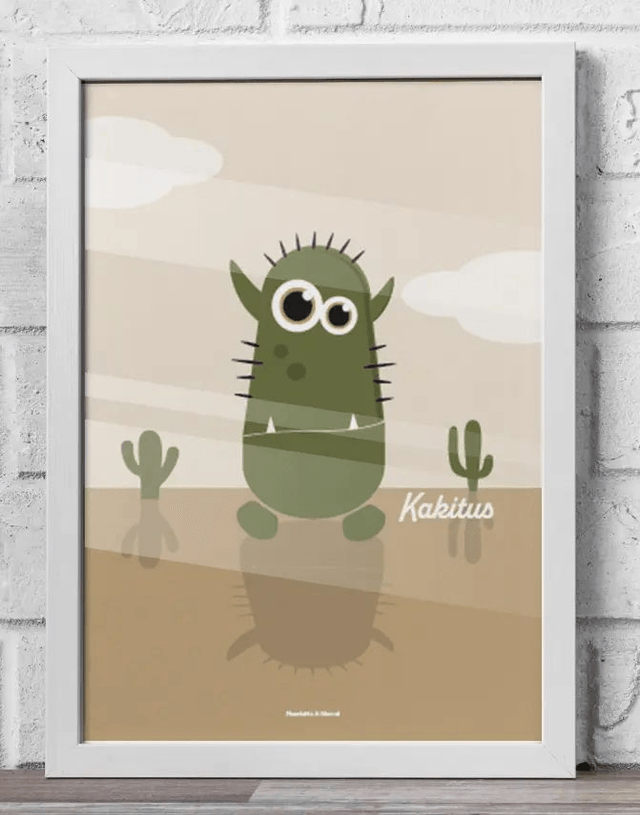 02 - Carte postale enfant monstre