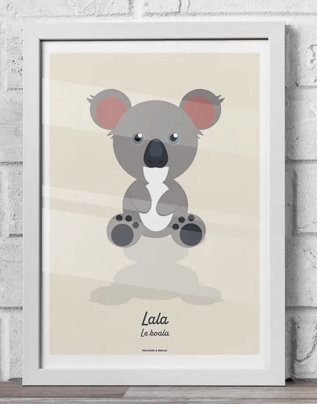18 - Carte postale enfant koala