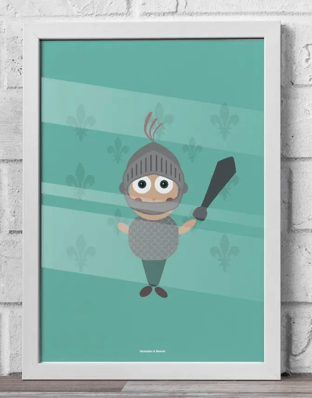 06 - Affiche enfant chevalier