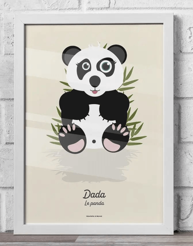 03 - Carte postale enfant panda