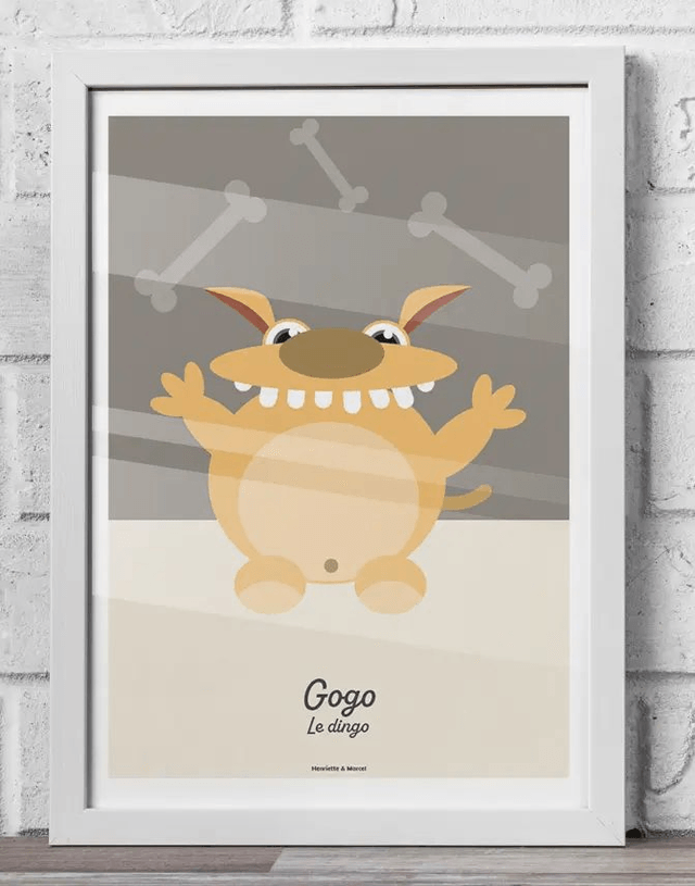 05 - Affiche enfant dingo décor