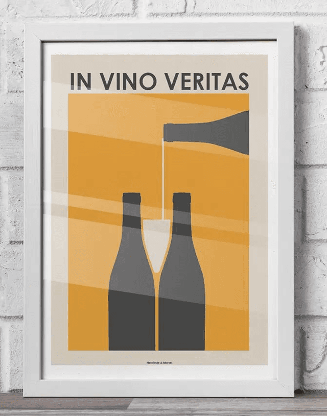 10 - Carte postale vin style vintage