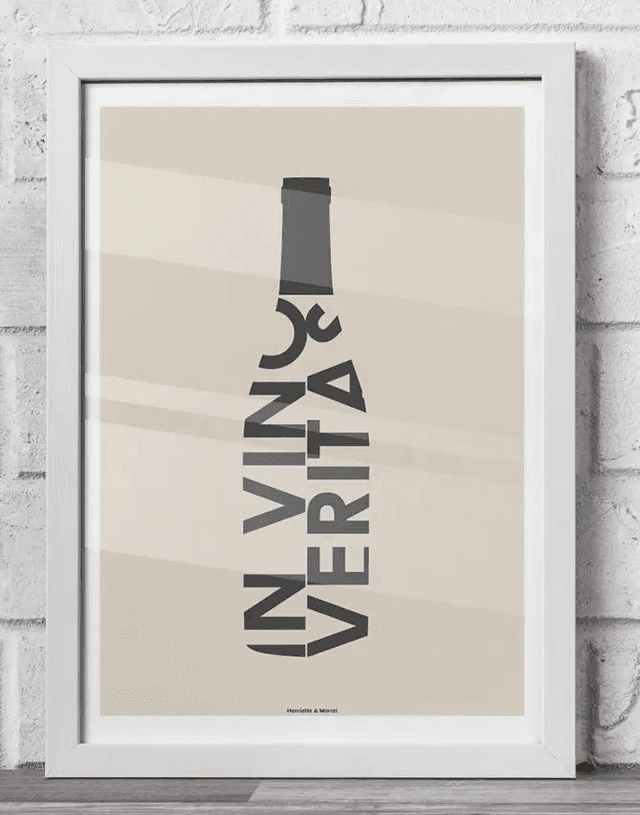 12 - Carte postale vin style vintage