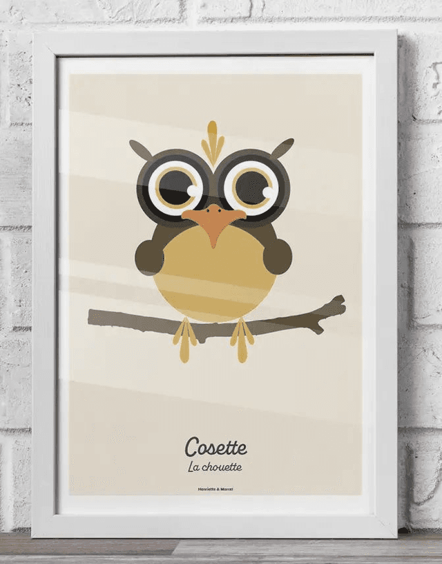 02 - Affiche enfant chouette