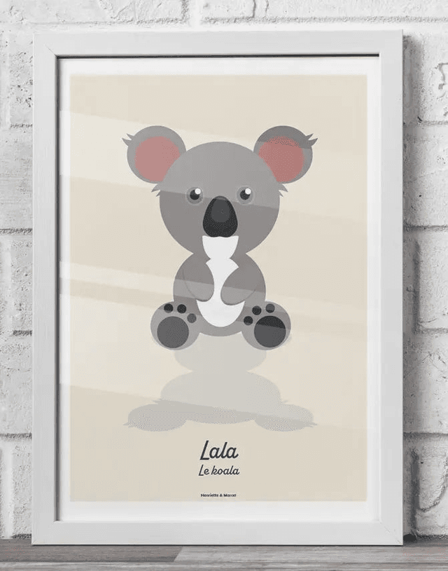 18 - Carte postale enfant koala