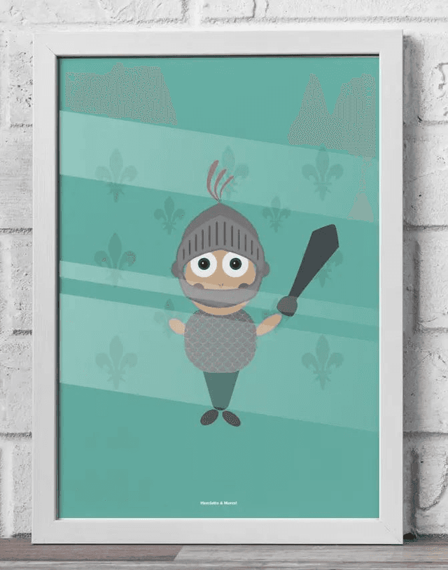 06 - Affiche enfant chevalier