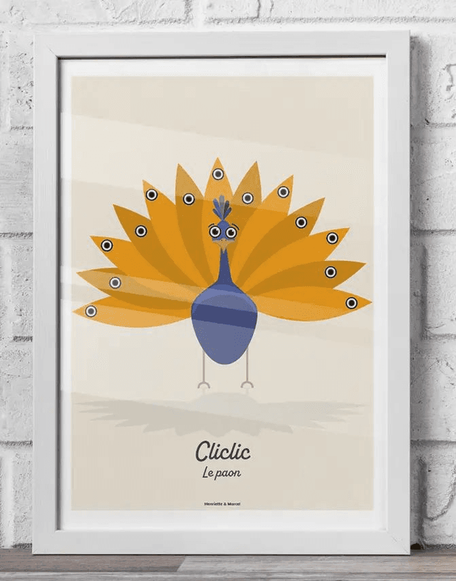 36 - Carte postale enfant poule