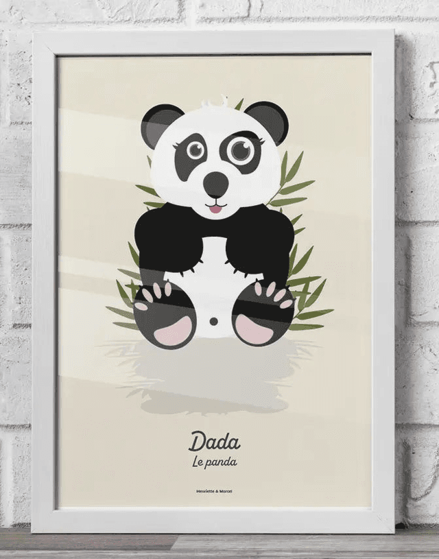 03 - Carte postale enfant panda