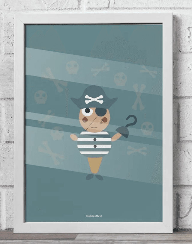 03 - Carte postale enfant pirate
