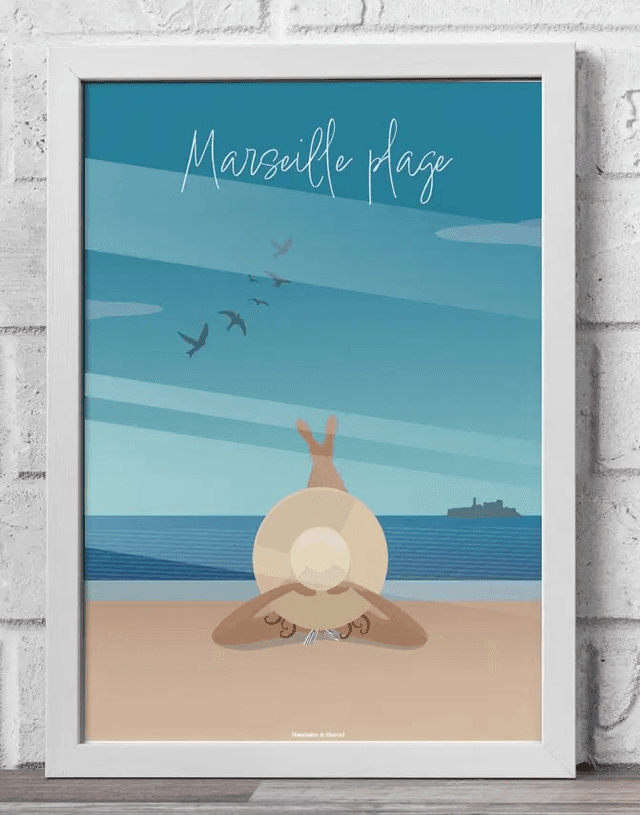 10 - Carte postale Marseille plage
